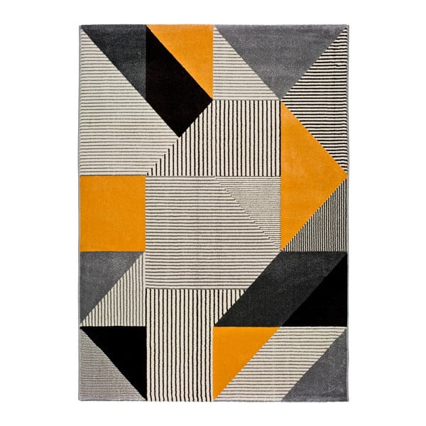 Gelber/grauer Teppich 200x290 cm Gladys Duro – Universal