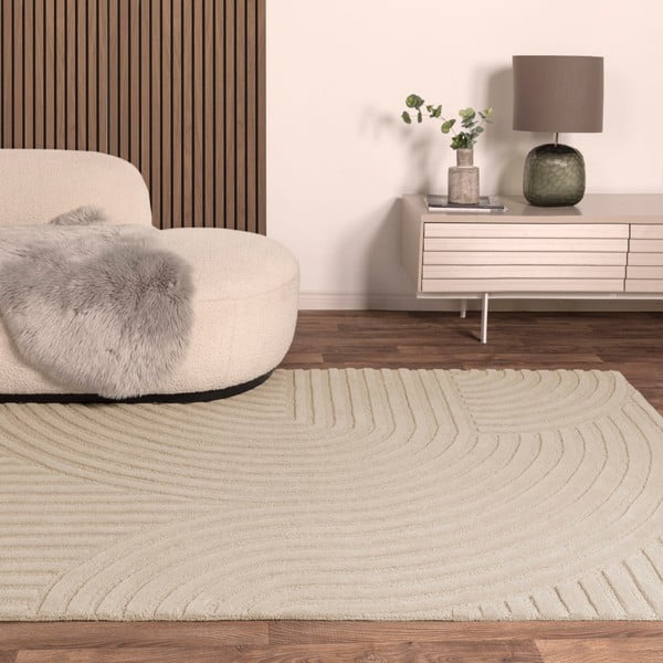 Beiger Wollteppich 200 × 290 cm Hague - Asiatic Carpets-image-2