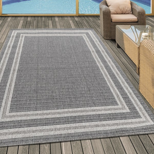 Grauer Outdoor-Teppich 200 × 290 cm Aruba - Ayyildiz Carpets-image-1