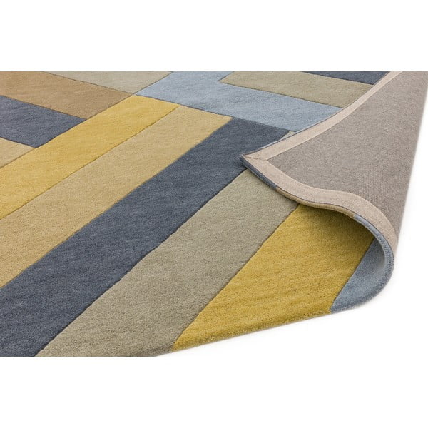 Gelber/grauer handgewebter Teppich 120x170 cm Reef – Asiatic Carpets-image-4