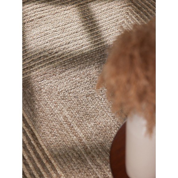 Doppelseitiger/handgewebter Jute-Teppich in hellem Naturton/in dunklem Naturton, 160 × 230 cm Juno - Hanse Home-image-4