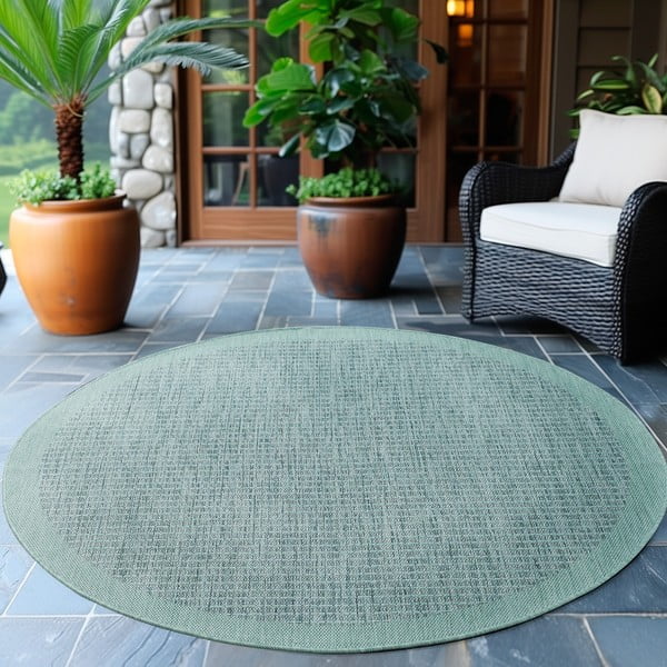 Blauer runder Teppich für drinnen und draußen, Ø 160 cm Giza 1410 - Ayyildiz Carpets-image-1