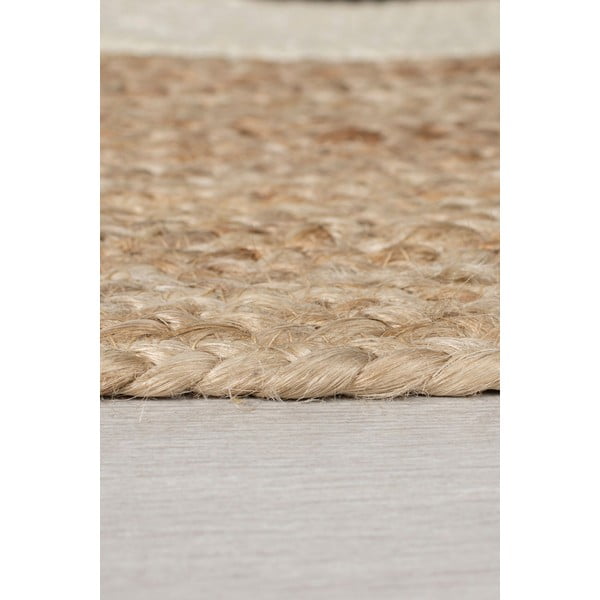 Handgewebter Jute-Kinderteppich in Naturfarbe, 100 × 100 cm Bertie Bear - Flair Rugs-image-4