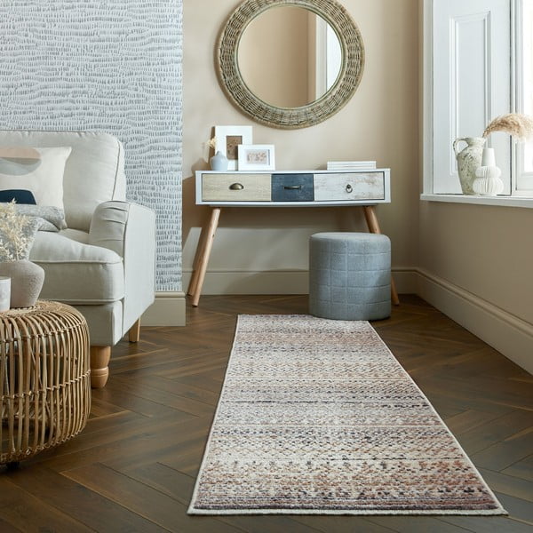 Beigefarbener Läufer 66 × 300 cm Camino - Flair Rugs-image-1