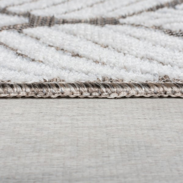 Teppich für den Innen- und Außenbereich, elfenbeinfarben, 66 × 230 cm Elm Leaf - Flair Rugs-image-4