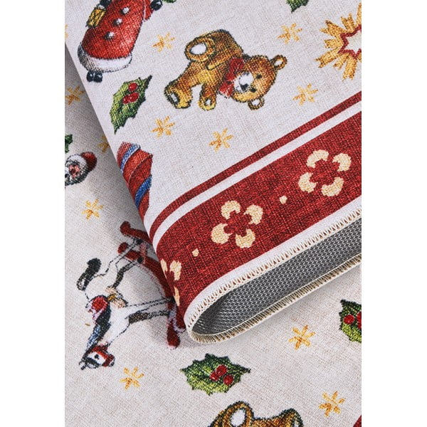 Roter Teppich mit Weihnachtsmotiv, 160 × 230 cm Toy's Delight Red Christmas - Villeroy&Boch-image-4
