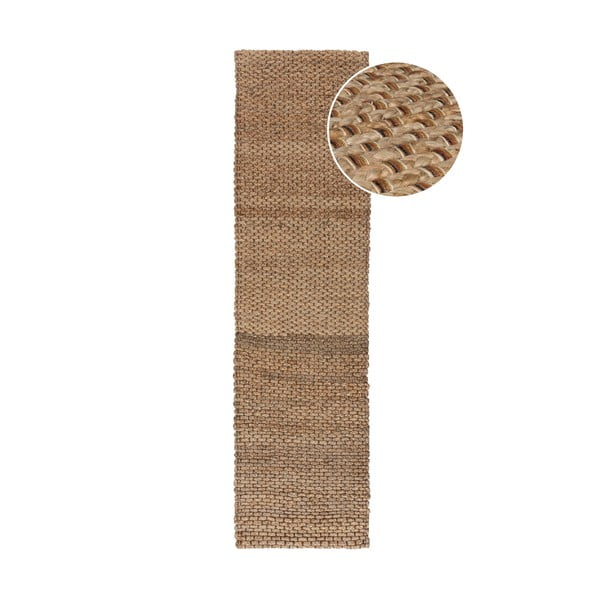Jute-Läufer in Naturfarbe, 60 x 230 cm Sol - Flair Rugs