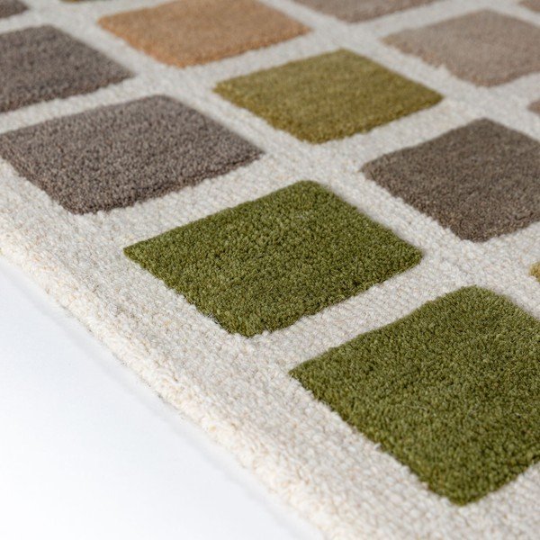 Grüner, handgewebter Wollteppich, 160 × 230 cm Renga Wool - Flair Rugs-image-4