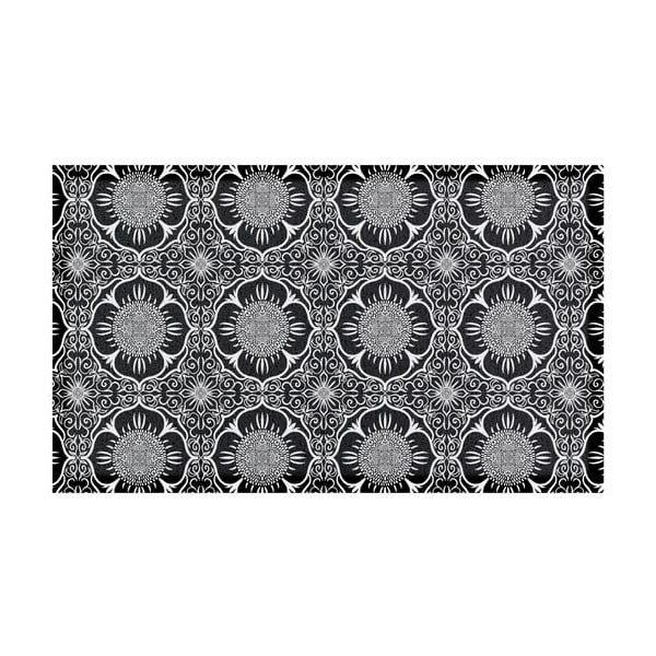Fußmatte 40 × 70 cm Black And White Floral - Artsy Doormats