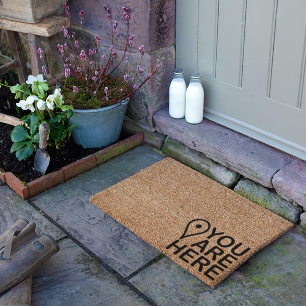 Fußmatte aus Kokosfasern, 40 x 60 cm You Are Here - Artsy Doormats-image-3