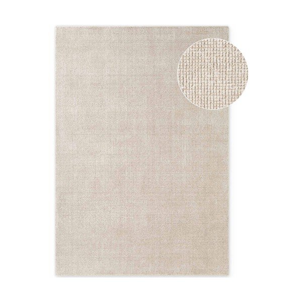 Cremefarbener, handgewebter Wollteppich, 120 × 170 cm Greenwich - Ted Baker