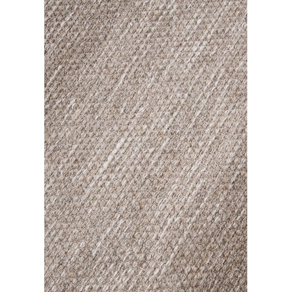 Beiger, handgewebter Teppich mit Wollanteil, 190 × 280 cm Pradesh Linen White - Elle Decoration-image-4