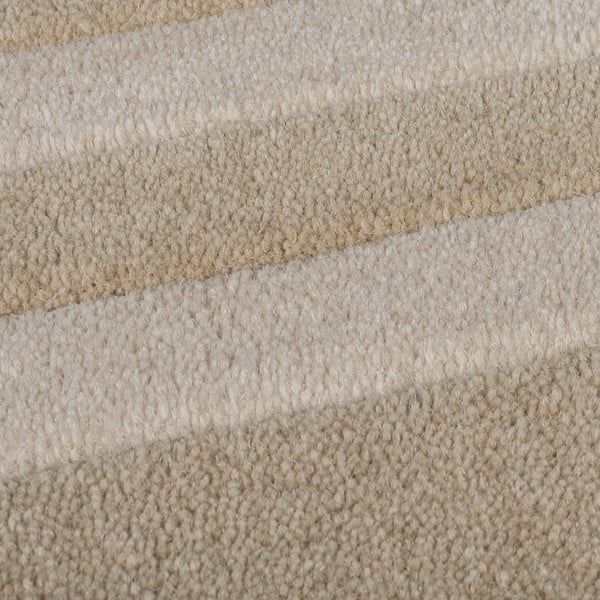 Handgewebter Wollläufer in Naturfarbe, 80 x 230 cm Lois Scallop - Flair Rugs-image-2