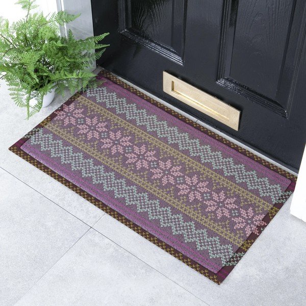Fußmatte recycelter Kunststoff 40x70 cm Fair Isle  – Artsy Doormats-image-1
