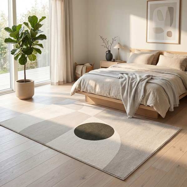 Beiger/cremefarbener Teppich 120 × 170 cm Martini - ESTE-image-2