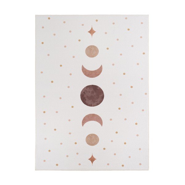 Cremefarbener, waschbarer Kinderteppich, 140 x 200 cm Coco 1136 - Ayyildiz Carpets