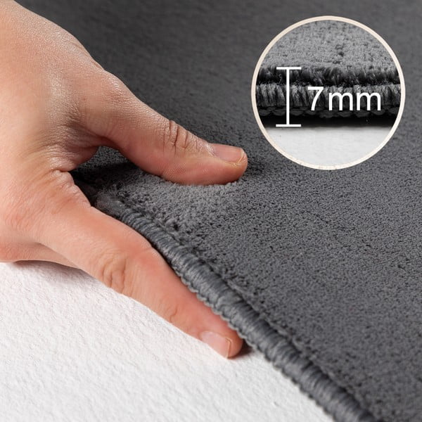 Grauer, waschbarer, runder Teppich, Ø 200 cm Sky - Ayyildiz Carpets-image-2