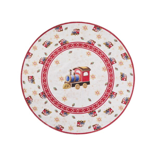 Roter runder Teppich mit Weihnachtsmotiv, Ø 160 cm Toy's Delight Train - Villeroy&Boch