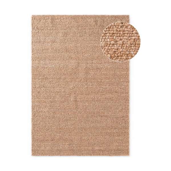 Beiger, handgewebter Teppich aus Bouclé-Material, 120 × 170 cm Notting Hill Portobello - Ted Baker