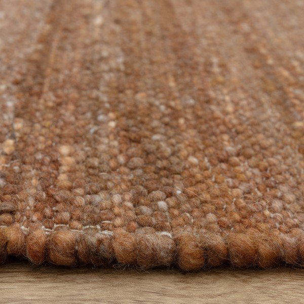 Doppelseitiger/handgewebter Teppich mit Wollanteil in Terrakotta-Farbe, 160 x 230 cm Birkdale Rust - Asiatic Carpets-image-4
