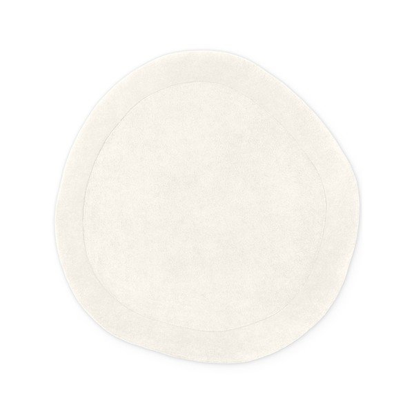 Cremefarbener, handgewebter, runder Teppich mit Wollanteil, Ø 160 cm Organic Kivi Cream - Villeroy&Boch