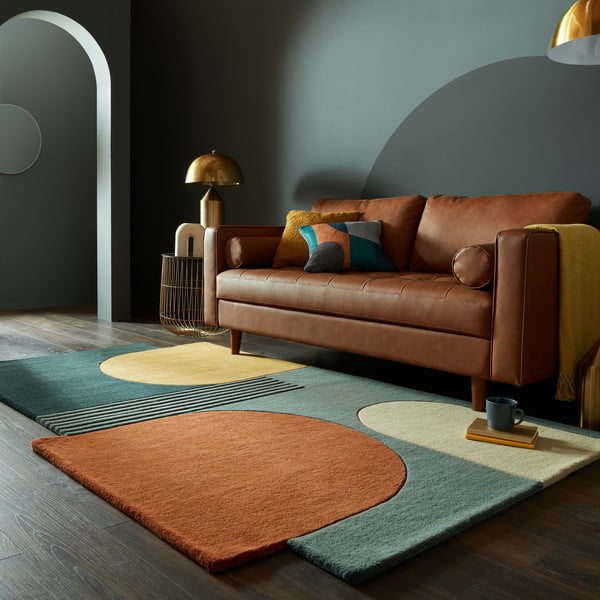 Handgewebter Wollteppich, 150 × 240 cm Lozenge - Flair Rugs-image-1