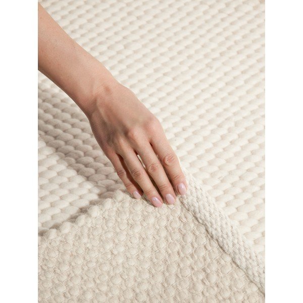 Cremefarbener, handgewebter Wollteppich, 140 x 200 cm Lyon Beans - Elle Decoration-image-4