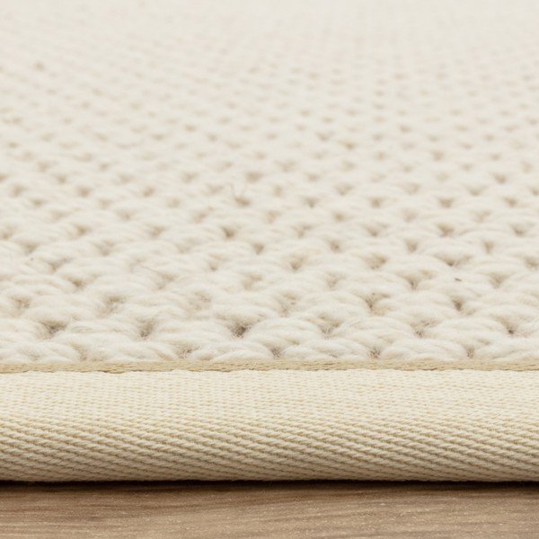 Cremefarbener, beidseitig nutzbarer/handgewebter Teppich mit Wollanteil, 160 × 240 cm Korra Double Loop - Asiatic Carpets-image-4