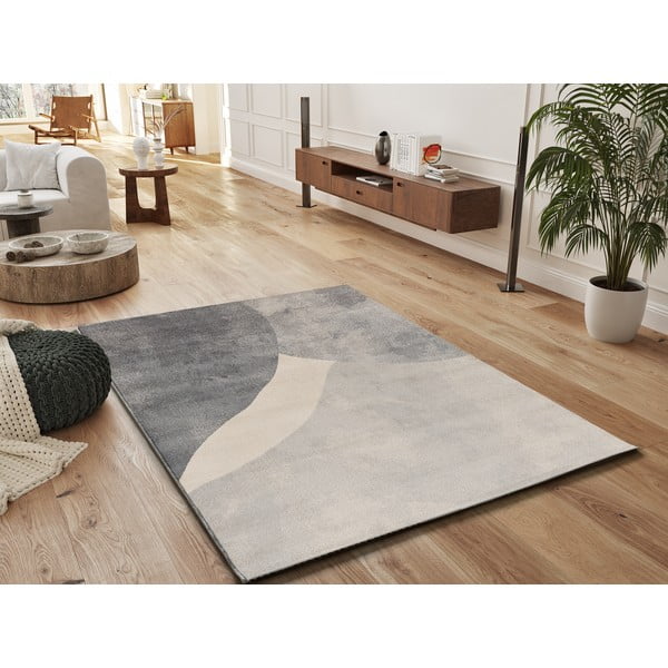 Grauer Teppich 140 x 200 cm Monic - Universal-image-1