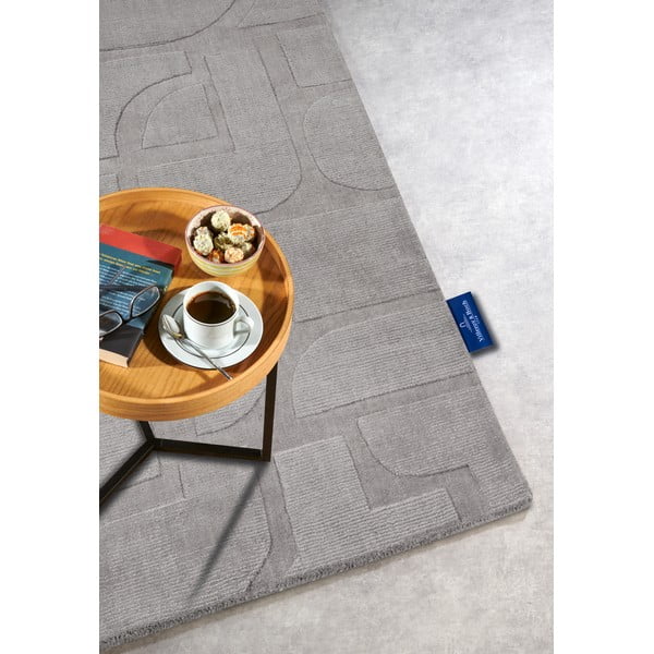 Grauer, handgewebter Wollteppich, 80 × 150 cm Alexis - Villeroy&Boch-image-2
