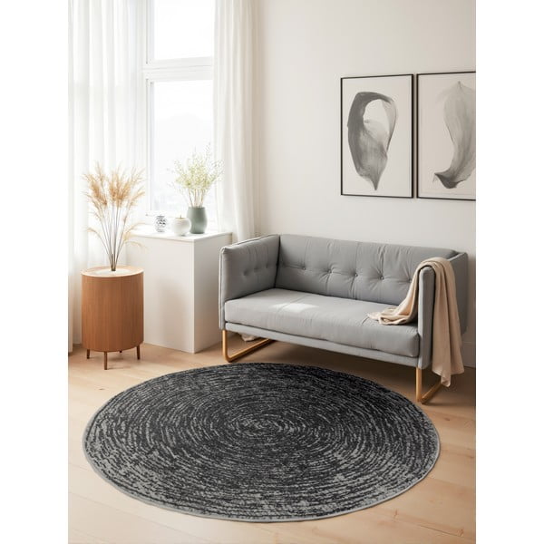 Grauer Teppich ø 120 cm Gloria Cavallo – Hanse Home-image-1