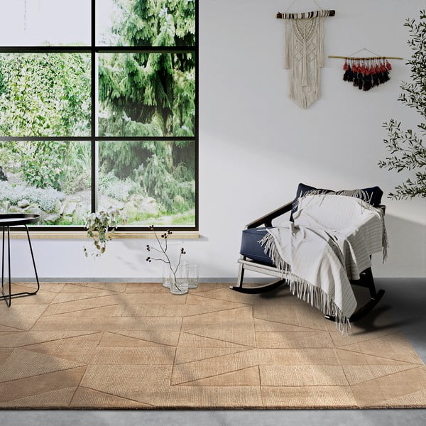 Beiger, handgewebter Wollteppich, 160 × 230 cm Ursule - Villeroy&Boch-image-1