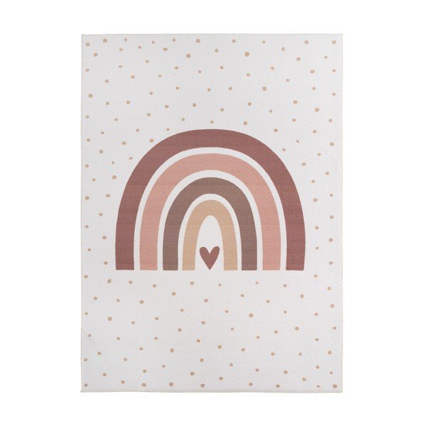 Cremefarbener, waschbarer Kinderteppich, 140 x 200 cm Coco 1132 - Ayyildiz Carpets