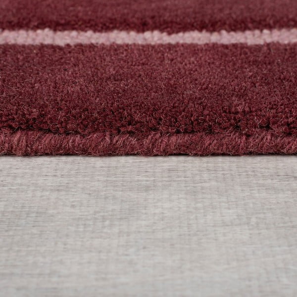 Weinroter, handgewebter Wollteppich, 200 × 290 cm Split Ombre Shaped - Flair Rugs-image-4