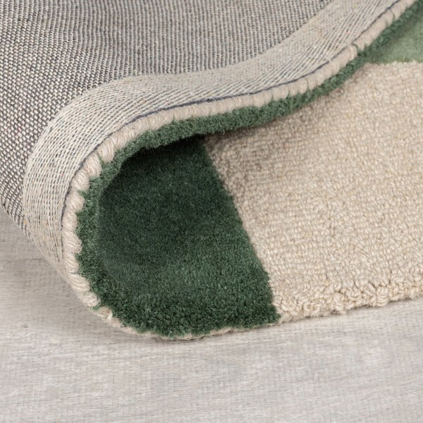 Grüner, handgewebter Wollteppich, 160 x 230 cm Glow Green & Blue - Flair Rugs-image-3