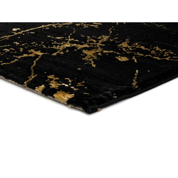 Schwarzer/in Gold Teppich 140x200 cm Gold Marble – Universal-image-2