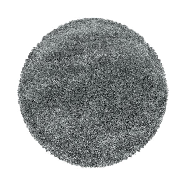 Grauer runder Teppich, Ø 200 cm Fluffy - Ayyildiz Carpets