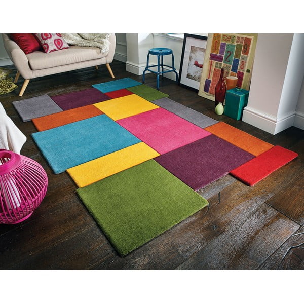Wollteppich 150 × 240 cm Collage - Flair Rugs-image-1