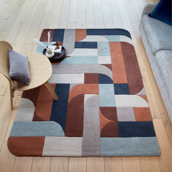 Handgewebter Wollteppich, 120 × 170 cm Matrix - Asiatic Carpets-image-1