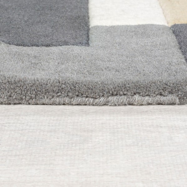Grauer Läufer aus Wolle, 60 × 230 cm Collage - Flair Rugs-image-4