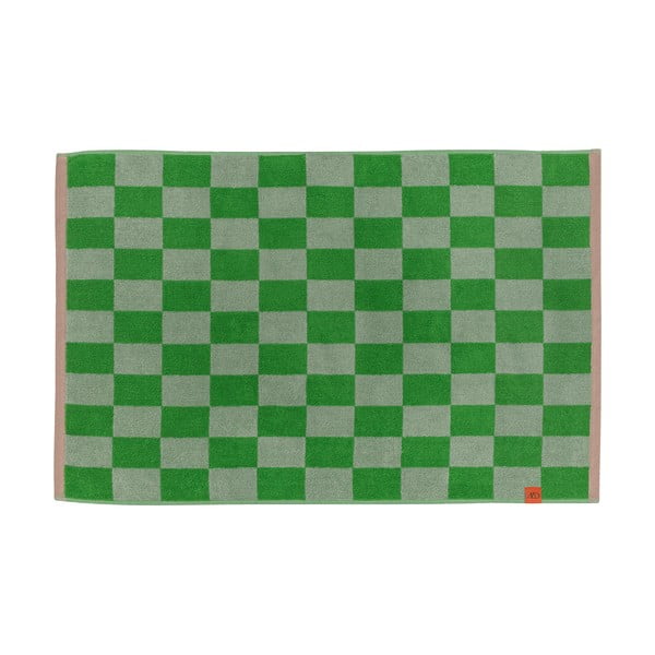 Grüner Badezimmervorleger aus Bio-Baumwolle, 50 x 80 cm Retro - Mette Ditmer Denmark
