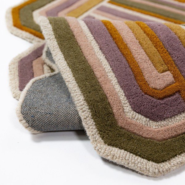 Handgewebter Wollteppich, 160 × 230 cm Lattice Shaped - Flair Rugs-image-4