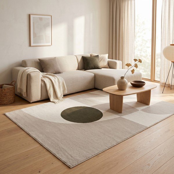 Beiger/cremefarbener Teppich 120 × 170 cm Martini - ESTE-image-3