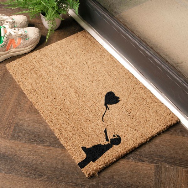 Fußmatte aus Kokosfasern, 40 x 60 cm Girl With a Ballon - Artsy Doormats-image-1