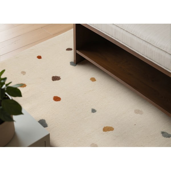 Cremefarbener Kinderteppich 120 x 170 cm Funny Dots - Hanse Home-image-1