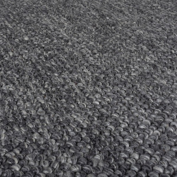 Dunkelgrauer, handgewebter Läufer mit Wollanteil, 60 x 230 cm Minerals - Flair Rugs-image-4
