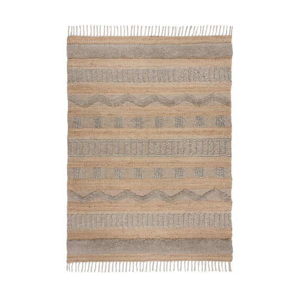 Teppich in Hellgrau und Naturfarben, 160 × 230 cm Medina - Flair Rugs