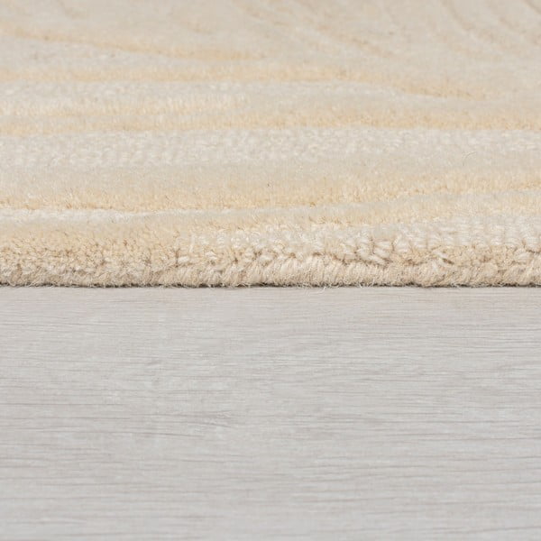 Beiger Wollteppich 120 × 170 cm Lino Leaf - Flair Rugs-image-4
