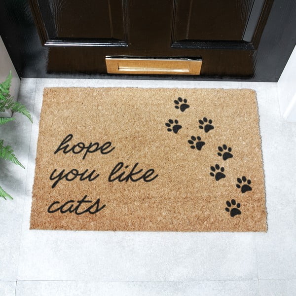 Fußmatte aus Kokosfasern, 40 x 60 cm Hope You Like Cats - Artsy Doormats-image-2