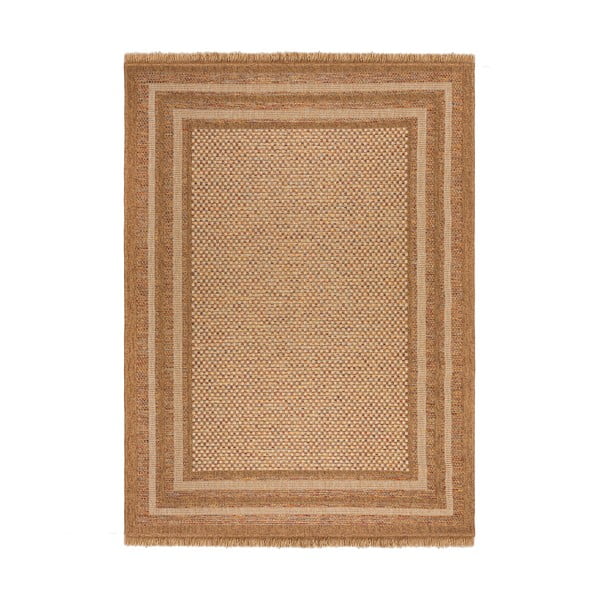 Teppich für den Innen- und Außenbereich in Naturfarbe, 160 × 230 cm Layla Border - Flair Rugs